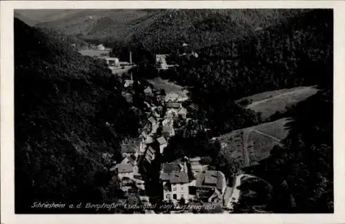 Ak Schriesheim an der Bergstraße, Fliegeraufnahme