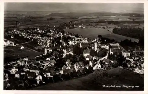 Ak Aulendorf in Württemberg, Fliegeraufnahme