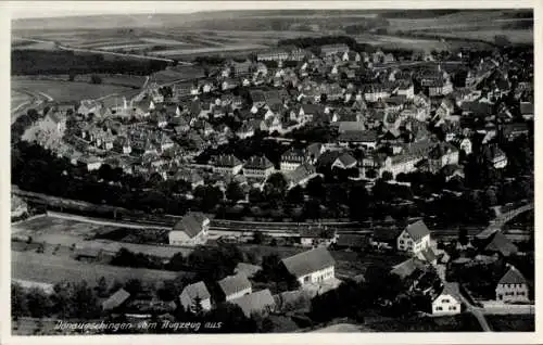 Ak Donaueschingen im Schwarzwald, Fliegeraufnahme