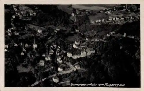 Ak Volmarstein Wetter an der Ruhr, Fliegeraufnahme, Gasthaus Heinrich Schackmann