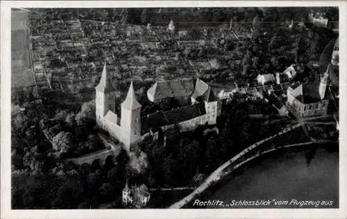 Ak Rochlitz an der Mulde Sachsen, Schloss, Fliegeraufnahme