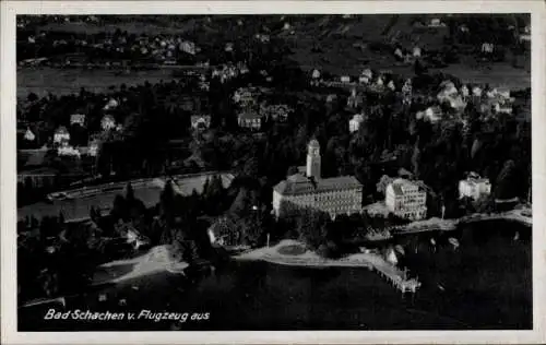 Ak Bad Schachen Lindau am Bodensee Schwaben, Fliegeraufnahme