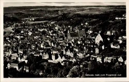 Ak Schwäbisch Hall in Württemberg, Fliegeraufnahme