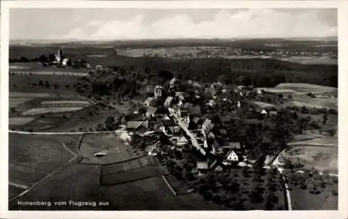 Ak Hohenberg an der Eger Oberfranken, Fliegeraufnahme
