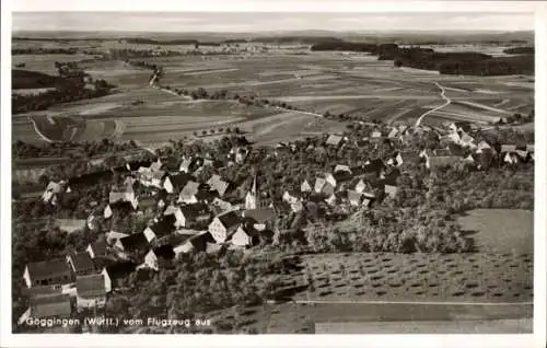 Ak Göggingen in Württemberg, Fliegeraufnahme