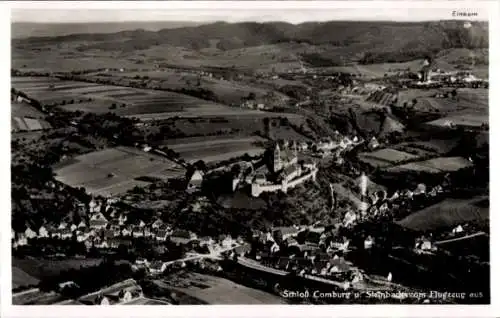 Ak Hessental Schwäbisch Hall in Württemberg, Einkorn, Schloss Comburg, Fliegeraufnahme