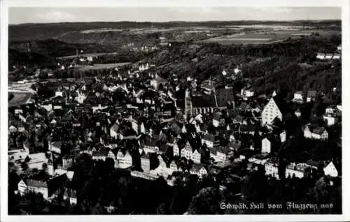 Ak Schwäbisch Hall in Württemberg, Fliegeraufnahme