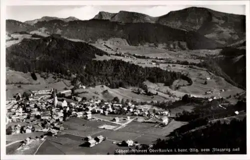 Ak Oberstaufen im Allgäu, Fliegeraufnahme