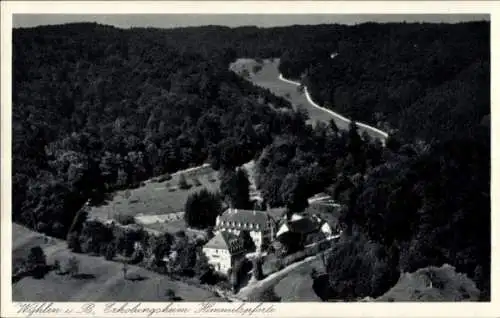 Ak Wyhlen am Rhein Baden, Fliegeraufnahme, Himmelspforte