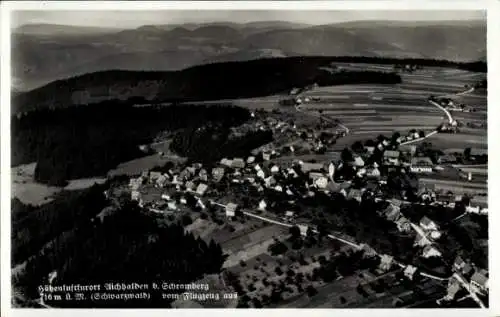 Ak Aichhalden im Schwarzwald, Fliegeraufnahme