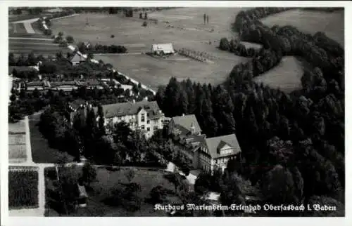 Ak Erlenbad Obersasbach Sasbach in der Ortenau, Fliegeraufnahme