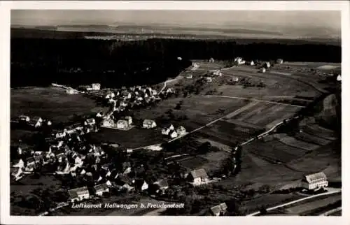 Ak Hallwangen Dornstetten im Schwarzwald Württemberg, Fliegeraufnahme