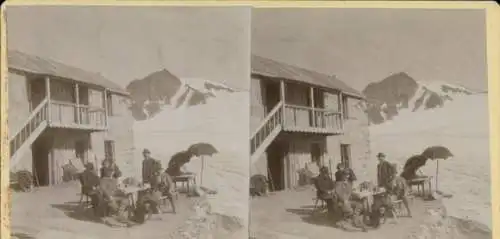 Stereo Foto Ötztal Tiroel, Teufelseck am Hochjoch Ferner, 1898