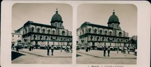 Stereo Foto Neapel Campania, S. Caterina a Formallo