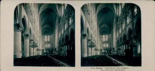 Stereo Foto Paris IV, Cathedrale Notre Dame, Interieure