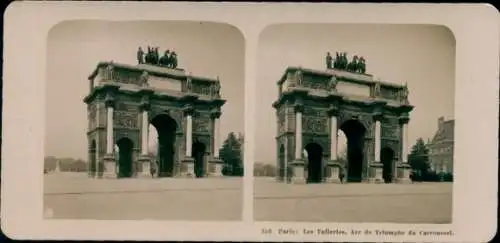 Stereo Foto Paris I, Les Tuileries, Arc de Triomphe