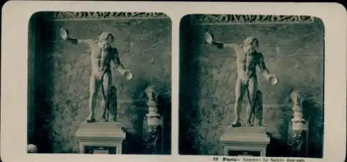 Stereo Foto Paris I, Louvre, le Satyre