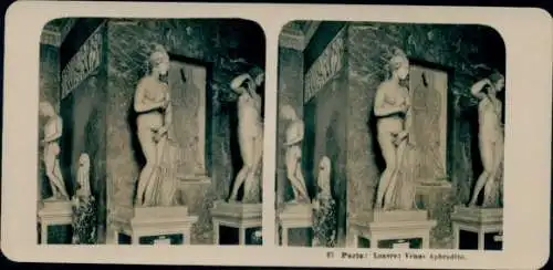 Stereo Foto Paris I, Louvre, Venus, Aphrodite