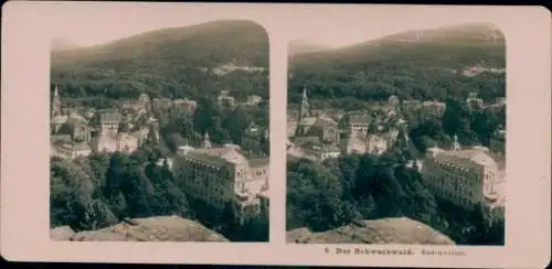 Stereo Foto Badenweiler im Schwarzwald, Stadtansicht