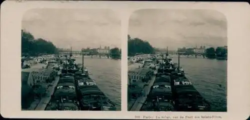 Stereo Foto Paris VII, La Seine, Pont des Saints Peres