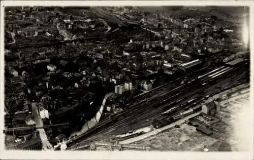 Foto Ak Elberfeld Wuppertal, Luftaufnahme