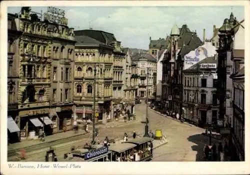 Ak Barmen Wuppertal, Horst-Wesel-Platz, Apotheke