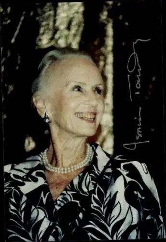 Ak Schauspielerin Jessica Tandy, Portrait, Autogramm