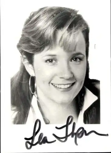 Ak Schauspielerin Lea Thompson, Portrait, Autogramm