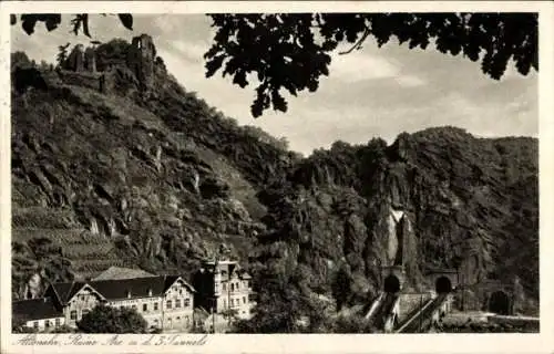 Ak Altenahr im Ahrtal, Ruine Are, 3. Tunnels