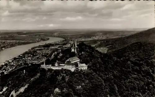 Ak Königswinter am Rhein, Gesamtansicht, Drachenfels