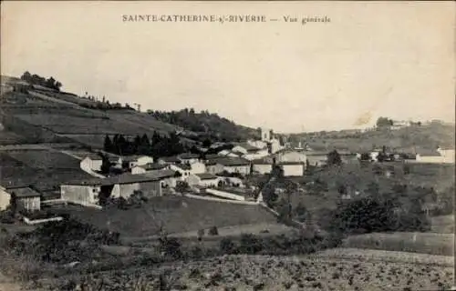 Ak Sainte Catherine sur Riverie Rhône, Gesamtansicht