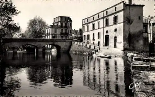 Ak Jonzac Charente Maritime, Seugne, Pont de Pierre