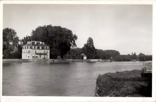 Ak Sainte Marie de Gosse Landes, Wohnhaus am Fluss