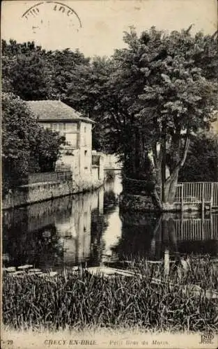 Ak Crécy en Brie Crécy la Chapelle Seine et Marne, Petit Bras du Morin