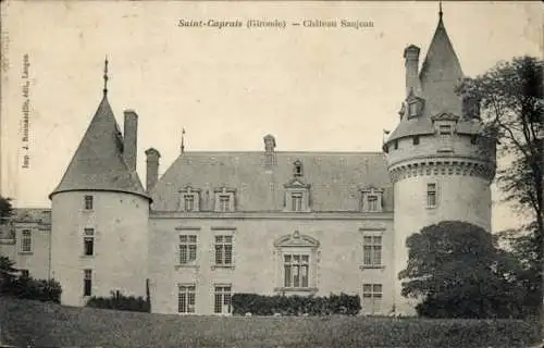 Ak Saint Caprais de Bordeaux Gironde, Chateau Saujean