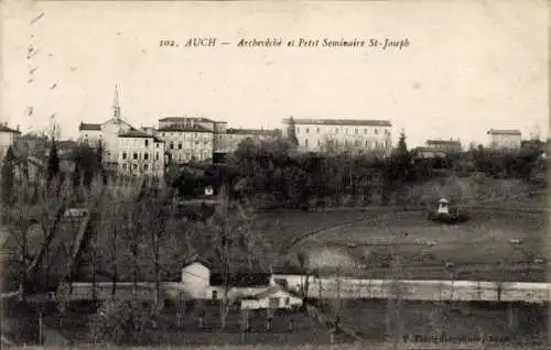 Ak Auch Gers, Archeveche, Petit Seminaire Saint Joseph