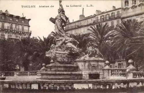 Ak Toulon Var, Statue de la Liberte