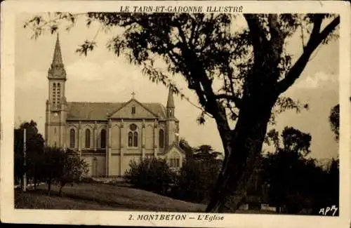 Ak Montbeton Tarn et Garonne, Kirche