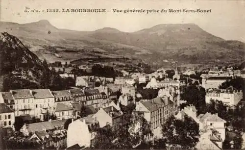 Ak La Bourboule Puy-de-Dôme, Gesamtansicht, Mont Sans Souci