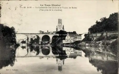 Ak Albi Tarn, Kathedrale St Cecile, Viadukt Rodez