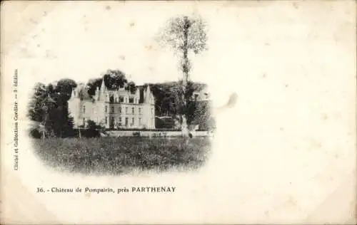 Ak Parthenay Deux Sèvres, Schloss Pompairin