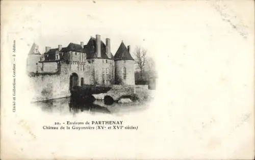 Ak Parthenay Deux Sèvres, Schloss la Guyonniere