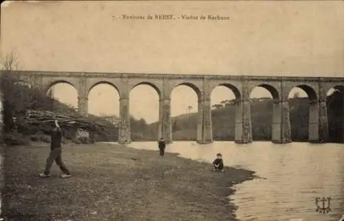 Ak Brest Finistère, Viaduc de Kerhuon