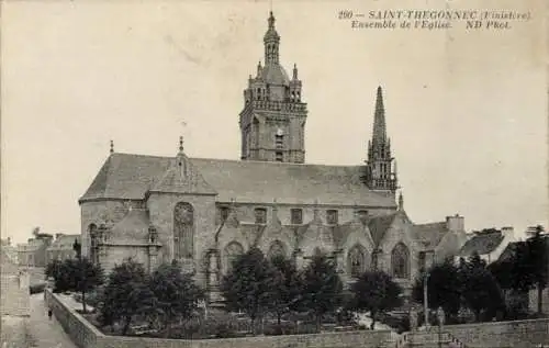 Ak Saint Thégonnec Finistère, Ensemble de l'Eglise