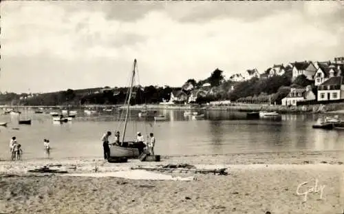 Ak Locquirec Finistère, Le Port et les Villas
