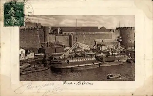 Ak Brest Finistère, Le Chateau