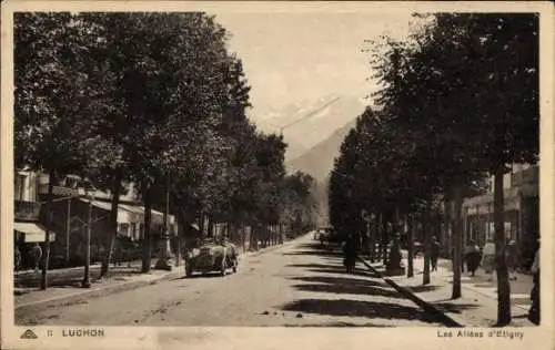 Ak Luchon Haute Garonne, Les Allees d'Etigny