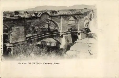 Ak Carpentras Vaucluse, L'aqueduc, 2 vue