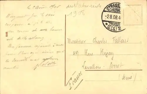 Ak Straßburg Elsass Bas Rhin, Wörthel