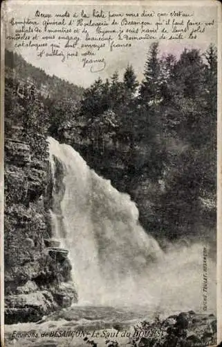 Ak Besançon Doubs, Le Saut du Doubs, Taschenuhren, Comptoir General d'Horlogerie